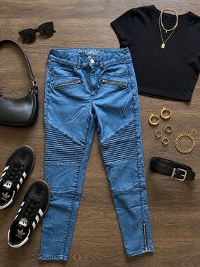 American Eagle Outfitters High Rise Motto Jegging Pants - Size 6